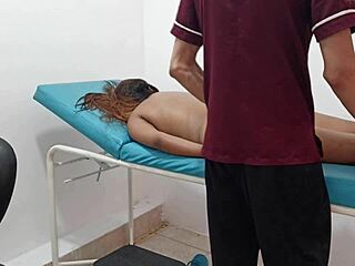 young curvy latina masseuse massages then dildos her huge ass unexpectedly?