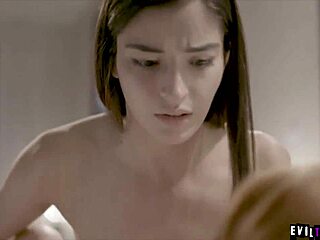 this fucked up storyline has cute babes orgasming wildly!