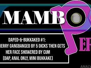 i bea cherry got daped anal by five cocks then cum showered my face mini bukkake