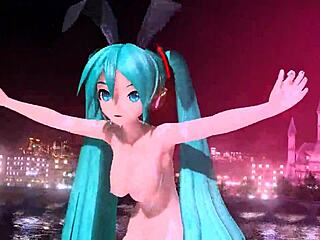imagine hatsune miku's huge tits pussy in full nude bunny costume?