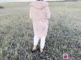 traveling pov public pissing in forest nature compilation