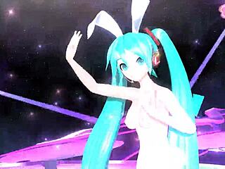 HATSUNE MIKU SWEET DEVIL NUDE MOD BUNNY COSTUME BIG TITS PUSSY EXPOSED