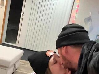 huge tits milf anal plug tease blowjob on monster cock xmas eve 🔥🍑💦