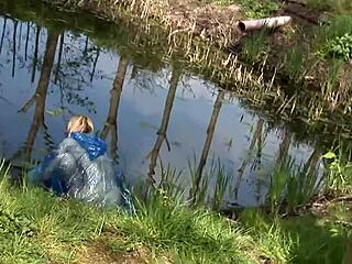 Hey, deniska's playing dirty games with masked guys outside!