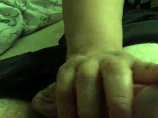 early morning handjobs lead to hot cum