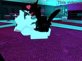 roblox criminal bunny girl spreads legs for intense hardcore sex penetration
