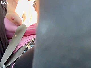 Artemisia Love Flashes Big Boobs On Wild Car Ride!