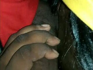 sloppy ebony deepthroat gags on black cock cum!