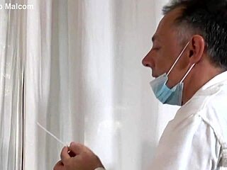 In the casting, Dottor Sburioni gives her anal swab with monster cock rimming