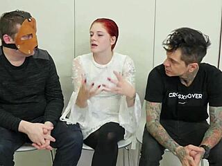 i'm bound and choking on rough bdsm deepthroat facial