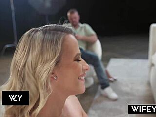 Wifey Sadie Rose craves cock... creampied riding in front of hubby!