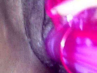 ex ebony girlfriend buzzes vibrator then deepthroats my cock closeup