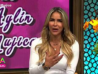 Aylin Mujica's Marked Nipples and Huge Ass Tease Under Tiny Skirt