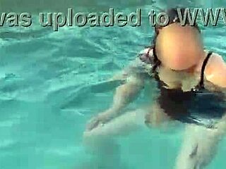 stepmom flashes her big tits at pool in public dying for cock now