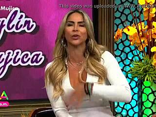 Aylin Mujica's Marked Nipples and Huge Ass Tease Under Tiny Skirt