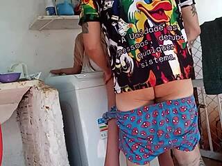 Hot Wife Cheats on Hubby with Outdoor Fuck Doll Toy Action!