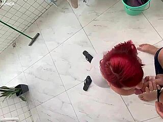 brazilian maid cleans house ends up sucking cock pov voyeur