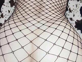 skinny latina milf flies to europe for hot casting interview in lingerie