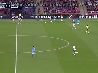 Argentina's soccer sluts dominate Italy in wild porno football match