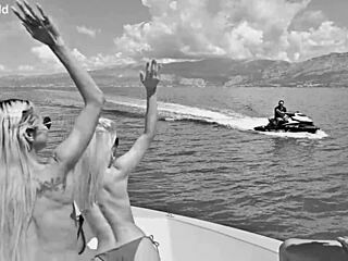 Hey, ever seen Candee Licious and Veronica Leal share cock on a boat dp foursome?