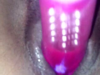 ex ebony girlfriend buzzes vibrator then deepthroats my cock closeup