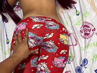 hijastra's fat ass in pajamas drives me wild