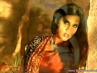 Exotic Bollywood Lover Rips Clothes in Teasing Striptease Dance