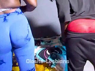 Step-sister lesbians lick pussy and play toys in early dorm fun