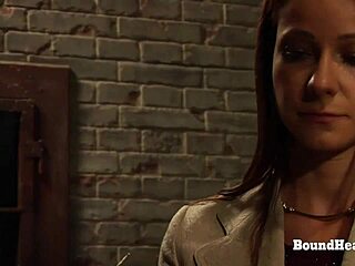 TIED LESBIAN SLAVE GETS DOMINATED AND HUMILIATED BY MERCILESS FEMDOM MISTRESS!