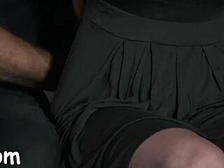 What if bound cutie gets lusty facial after hardcore pussy pounding?