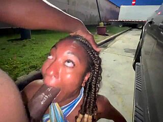 Truck stop slut, married bride sucks my monster cock deep in parking lot like a lot lizard!