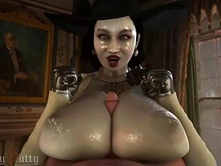 hentai alcina's big tits and ass get fucked in anal titty fuck compilation 😈💦