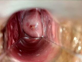 her vagina throbs with intense pulsating orgasm deep inside