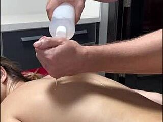19Yo Sexy Pornstar Little Tantric Oiled Massage