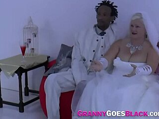 Busty Granny Devoured by Tongue in HD Interracial Action