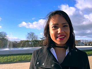 petite brunette milf christina goes wild in first video.