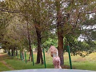 wanna see this milf tempt her neighbor into public car sex?