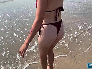 Gorgeous blonde gf moans riding bf cock pov doggystyle