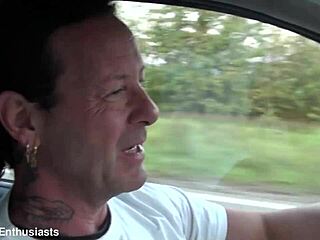 group pounds tattooed italian milf in wild orgy