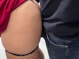 office bathroom doggy with tall big ass secretary creampie 😈🍑