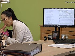 Loan4k Brunette Hottie Fucks for New Music Gear Cash