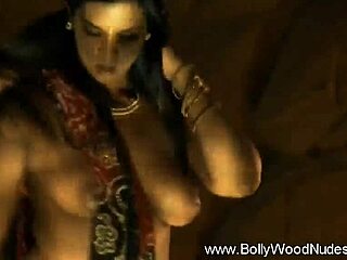 Exotic Bollywood Lover Rips Clothes in Teasing Striptease Dance