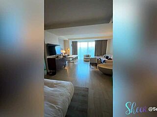 Blonde BDSM Milf Strips Lingerie in Red Room Kink Fest