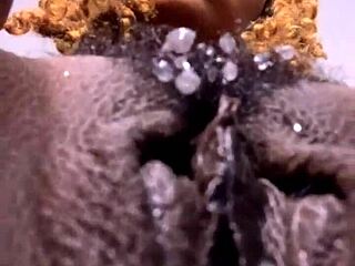 gaia teases your face with her hairy pussy before sittin down hard