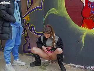 you won't believe this sexy alemana caught banging bbc right on barcelona's streets