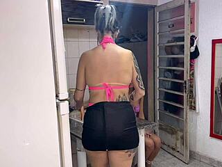 Curious Neighbor Begs Midnight Sugar Then Gets Fucked And Sucked Hard