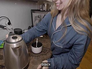 No Cash For Coffee? Suck This Monster Cock Instead!