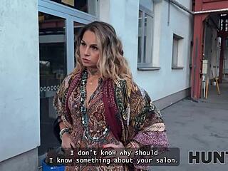 hey that hunter spots sexy czech in public and bangs her right in the salon