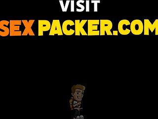 Wow! Tiny latina teen slurps huge american cock!