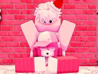 Roblox slut in sticky threeway creampie doggystyle futanari pov